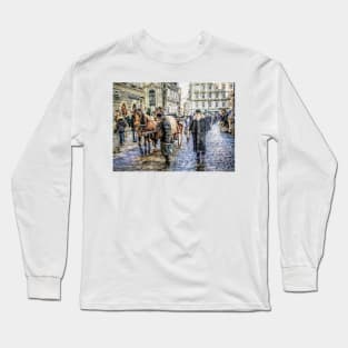 Fiakers at Stephansplatz Vienna. Long Sleeve T-Shirt